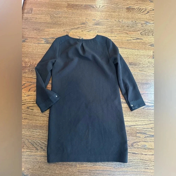 Madewell Black Zipp Pocket Shift Dress Size XS -Bloggers favorite B0855 - Picture 7 of 10